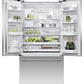 Fisher & Paykel RF201AHUSX1 Freestanding French Door Refrigerator Freezer, 36