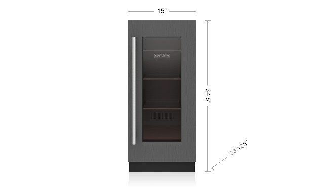 Sub-Zero DEU1550BGL 15" Designer Undercounter Beverage Center - Panel Ready