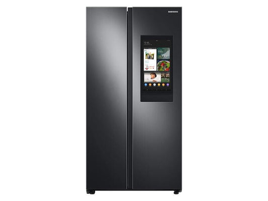 Samsung RS28A5F61SG 27.3 Cu. Ft. Smart Side-By-Side Refrigerator With Family Hub™ In Black Stainless Steel