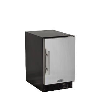 Marvel MA15CRSCLS Marvel 15" Ada Height Compact Crescent Ice Machine - Solid Stainless Steel Door - Left Hinge