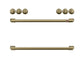Cafe CXFCHHKPMCG Café™ Handle Kit - Range Brushed Brass