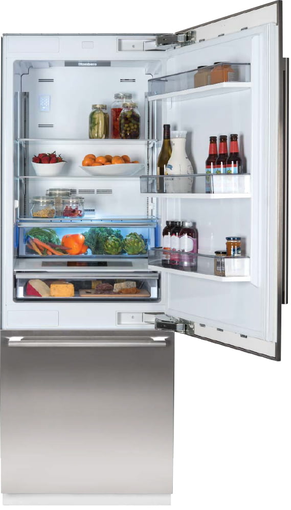 Blomberg Appliances BRFB1920SS 30" Built-In Fridge, Stainless Steel, With Ice