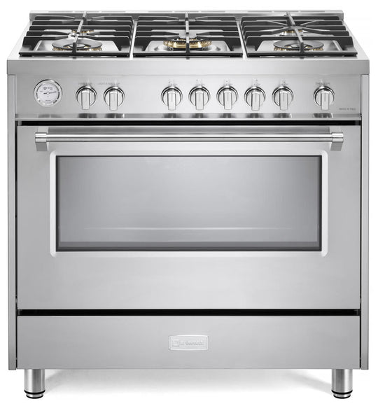 Verona VDFSGG365SS Stainless Steel 36" Designer Gas Range