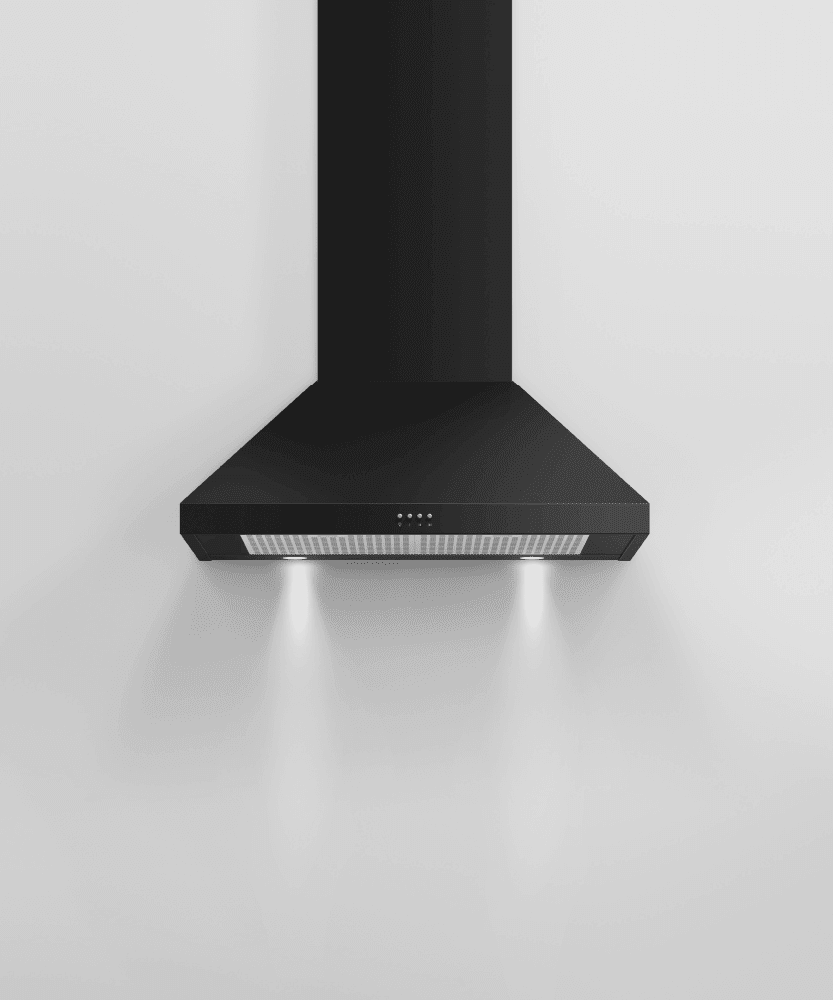 Fisher & Paykel HC30PCB1 Wall Range Hood, 30", Pyramid Chimney
