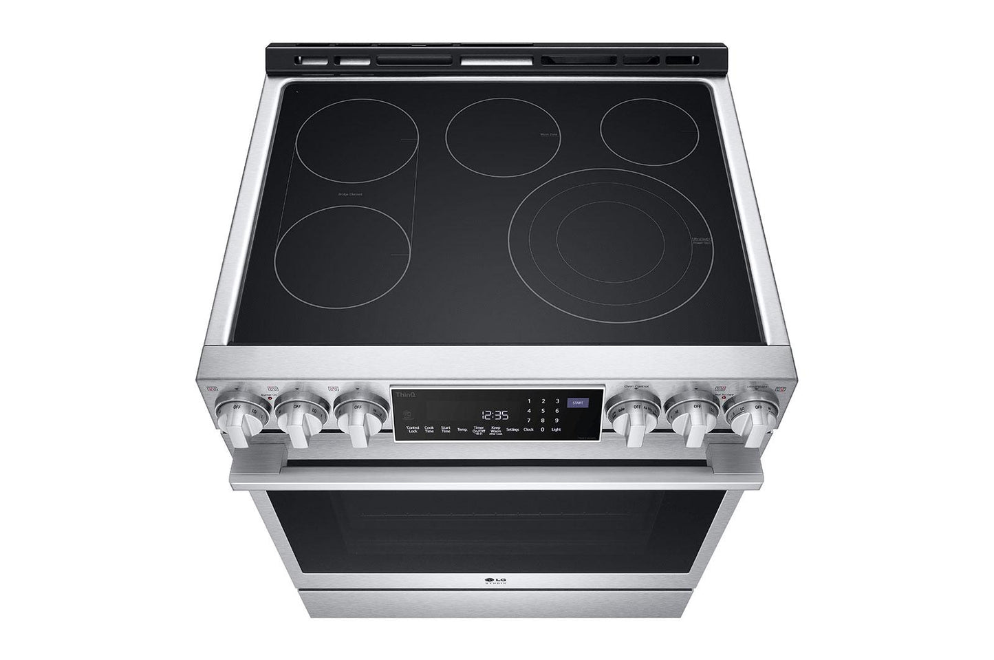 Lg LSES6338F Lg Studio 6.3 Cu. Ft. Instaview® Electric Slide-In Range With Probake Convection® And Air Fry