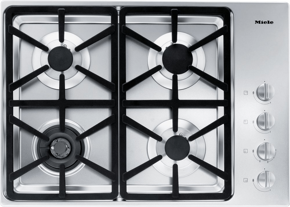 Miele KM3464GSTAINLESSSTEEL Km 3464 G - Gas Cooktop With A Dual Wok Burner For Particularly Wide Ranging Burner Capacity.