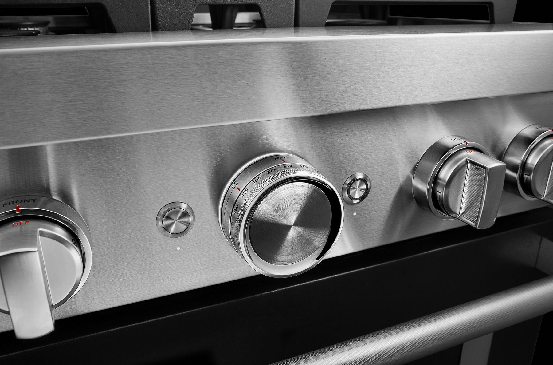 Kitchenaid KFDC500JBK Kitchenaid® 30'' Smart Commercial-Style Dual Fuel Range With 4 Burners - Imperial Black