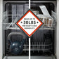 Hotpoint HDF310PGRBB Hotpoint® One Button Dishwasher With Plastic Interior