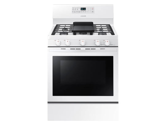Samsung NX58T5601SW 5.8 Cu. Ft. Freestanding Gas Range With Convection In White