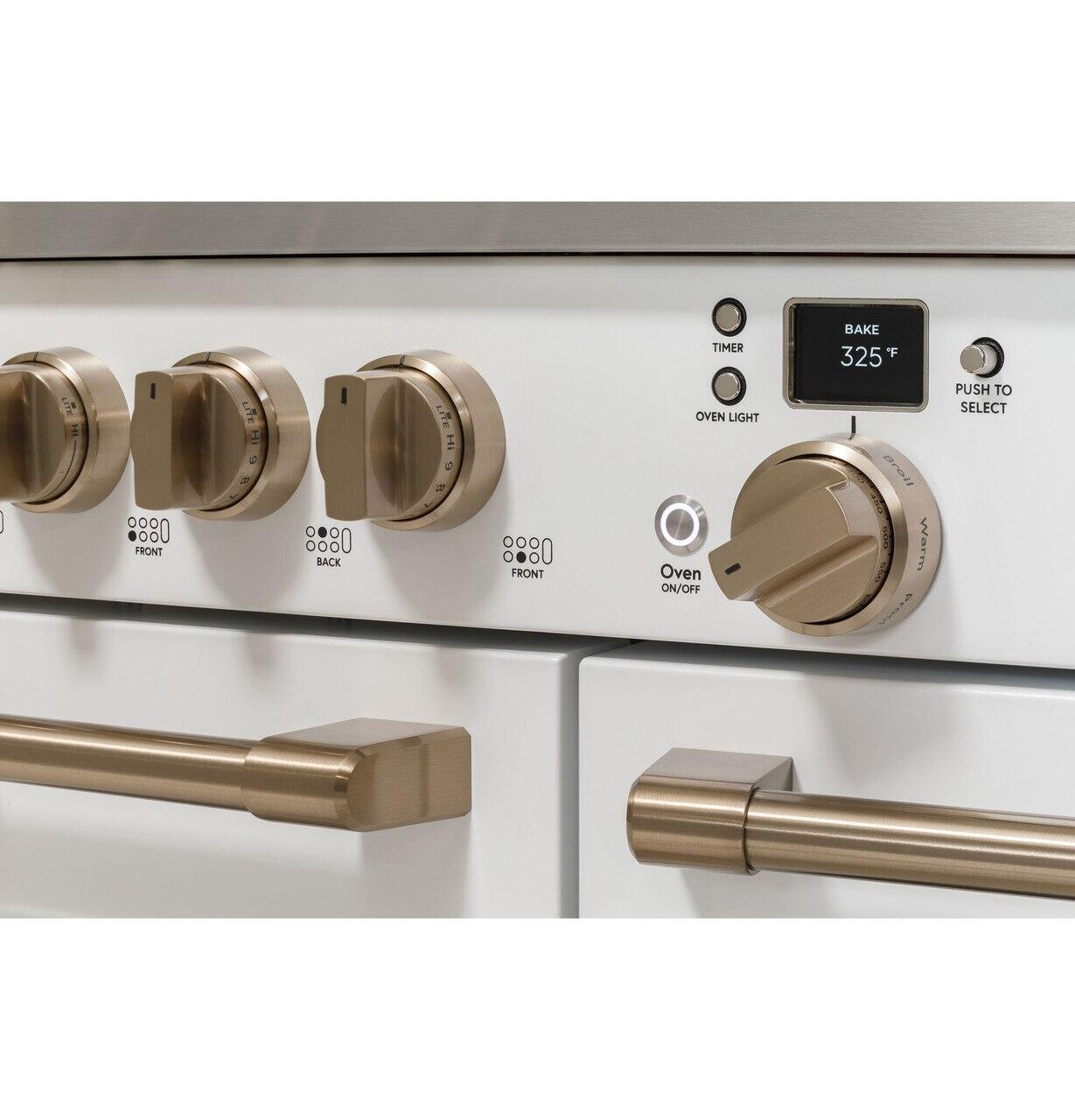 Cafe C2Y486P3TD1 Café™ 48" Smart Dual-Fuel Commercial-Style Range With 6 Burners And Griddle (Natural Gas)