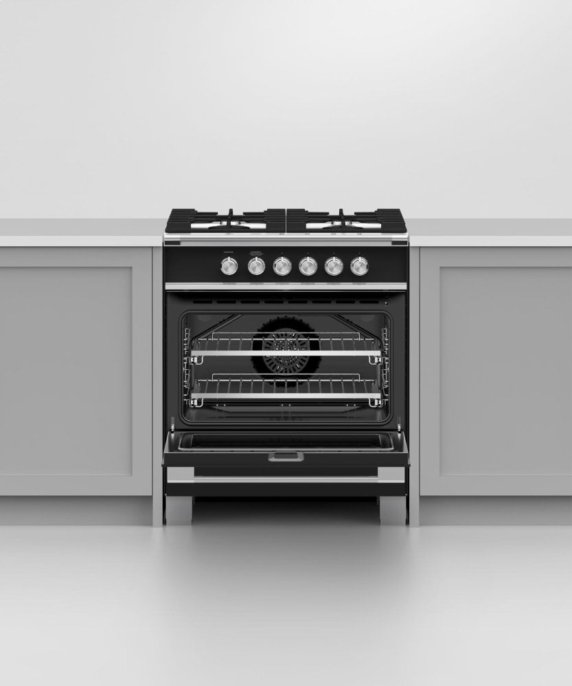 Fisher & Paykel OR30SCG4B1 Gas Range, 30", 4 Burners