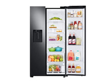 Samsung RS27T5200SG 27.4 Cu. Ft. Large Capacity Side-By-Side Refrigerator In Black Stainless Steel