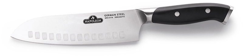 Napoleon Bbq 55212 Santoku Knife Razor-Sharp German Steel With Excellent Edge-Retention