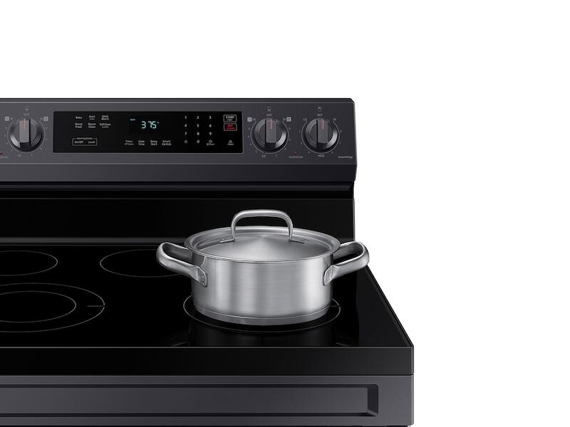 Samsung NE63A6311SG 6.3 Cu. Ft. Smart Freestanding Electric Range With Rapid Boil&#8482; & Self Clean In Black Stainless Steel