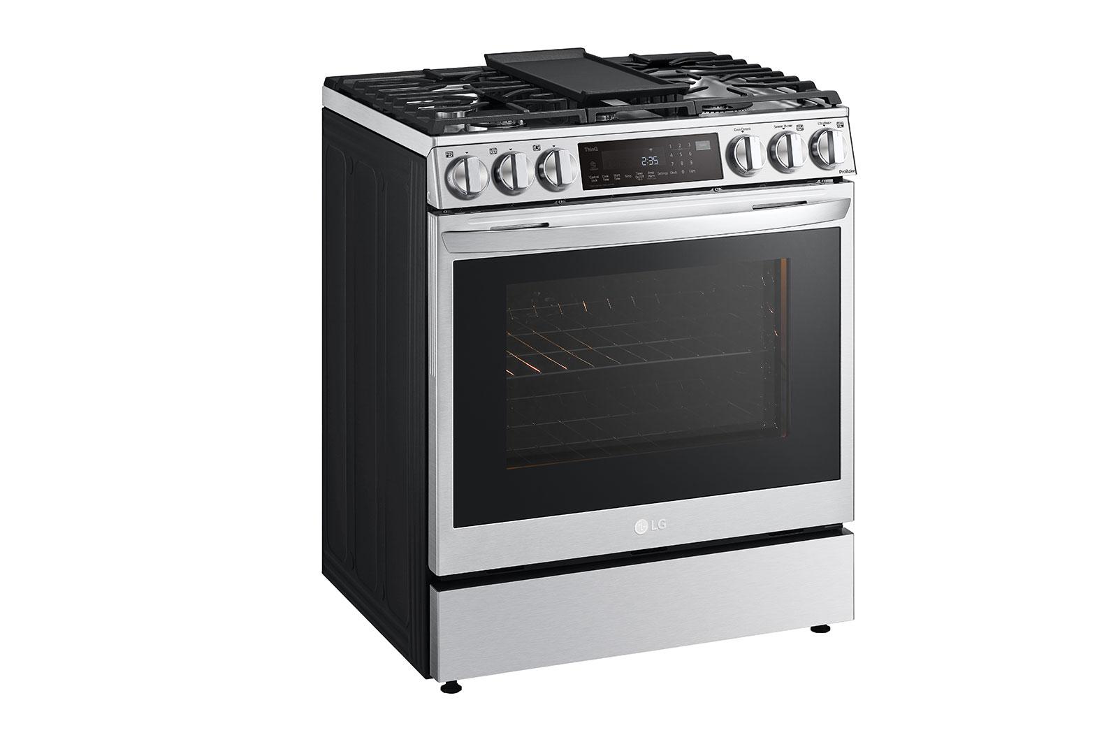 Lg LSDL6336F 6.3 Cu. Ft. Smart Wi-Fi Enabled Probake® Convection Instaview® Dual Fuel Slide-In Range With Air Fry