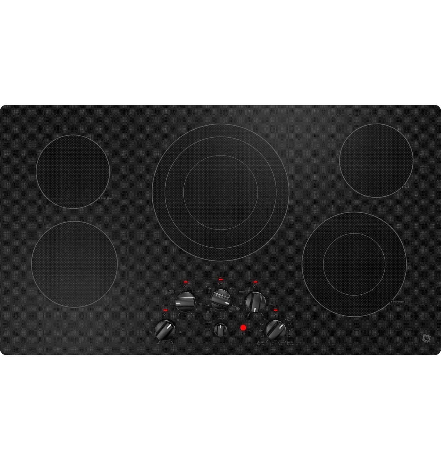 Ge Appliances JEP5036DTBB Ge® 36" Built-In Knob Control Electric Cooktop