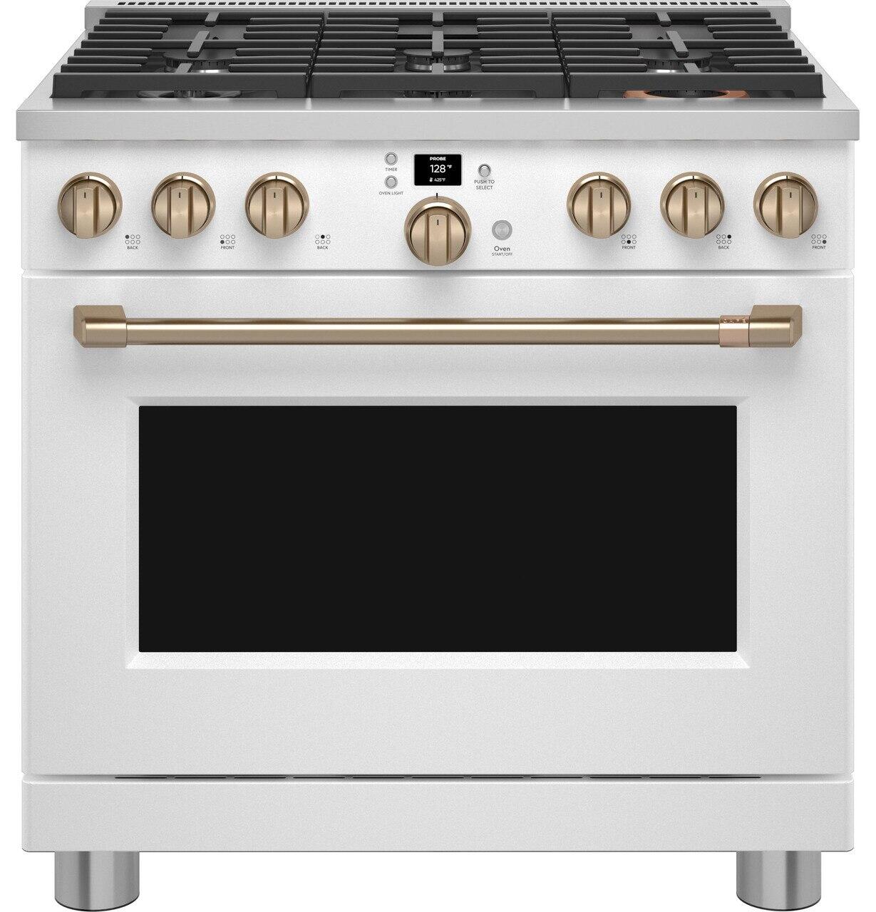 Cafe CGY366P4TW2 Café™ 36" Smart All-Gas Commercial-Style Range With 6 Burners (Natural Gas)