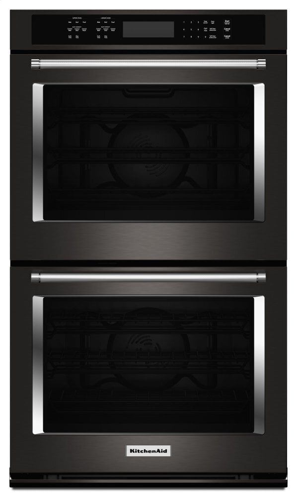 Kitchenaid KODE500EBS 30" Double Wall Oven With Even-Heat&#8482; True Convection - Black Stainless Steel With Printshield&#8482; Finish