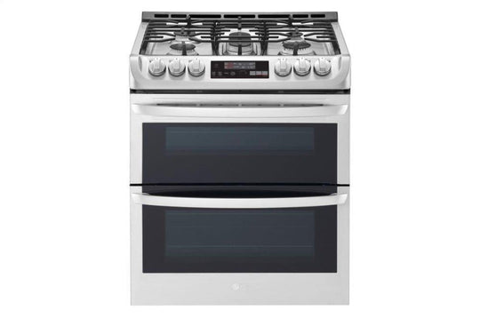 Lg LTG4715ST 6.9 Cu. Ft. Smart Wi-Fi Enabled Gas Double Oven Slide-In Range With Probake Convection® And Easyclean®