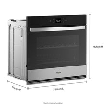 Whirlpool WOES5030LZ 5.0 Cu. Ft. Single Wall Oven With Air Fry When Connected