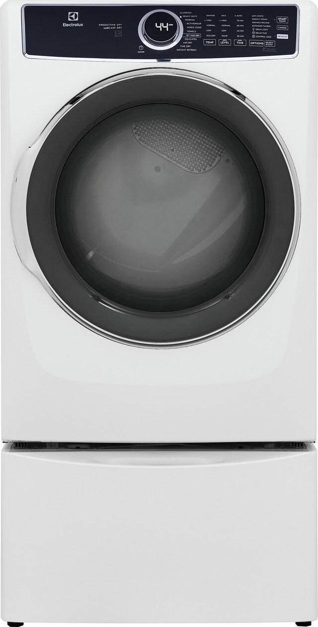 Electrolux ELFG7637BW Electrolux Front Load Perfect Steam&#8482; Gas Dryer With Luxcare® Dry And Instant Refresh &#8482; 8.0 Cu. Ft.