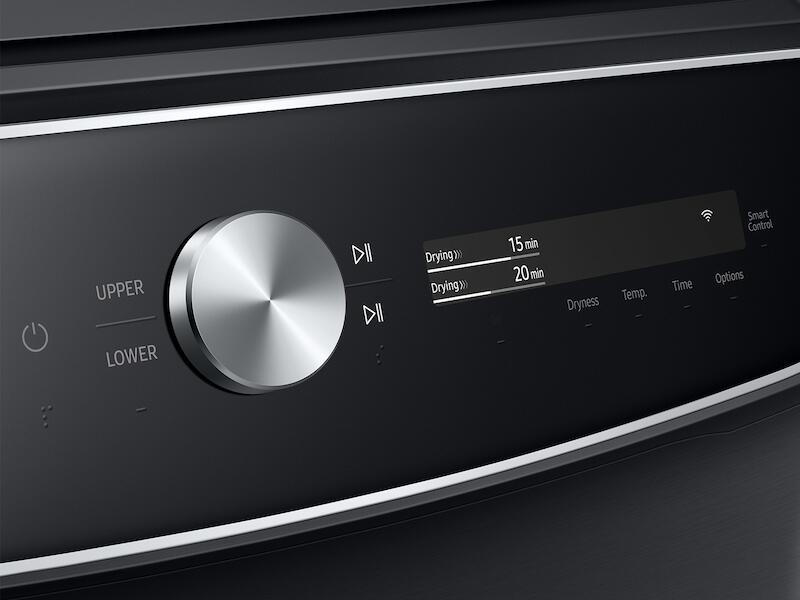 Samsung DVG60A9900V 7.5 Cu. Ft. Smart Dial Gas Dryer With Flexdry™ And Super Speed Dry In Brushed Black