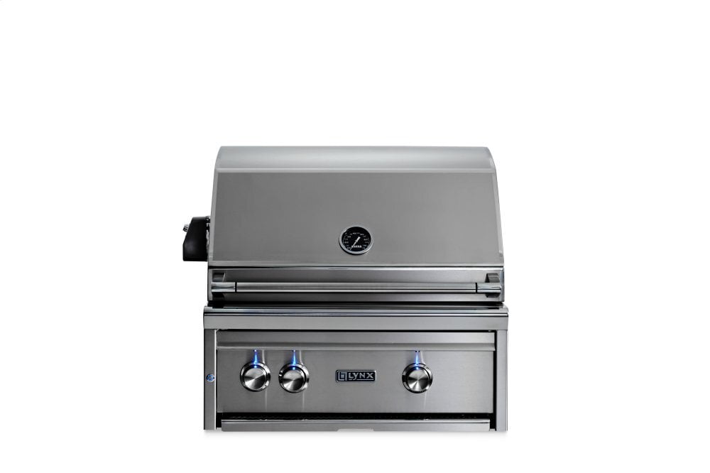Lynx L27TRNG 27" Lynx Professional Built In Grill With 1 Trident And 1 Ceramic Burner And Rotisserie, Ng