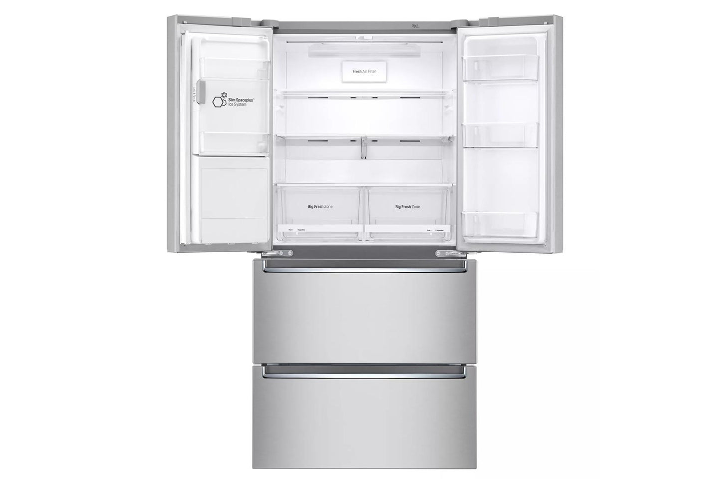 Lg LRMXC1803S 18.3 Cu. Ft. Counter-Depth French Door Refrigerator With Tall Ice And Water Dispenser