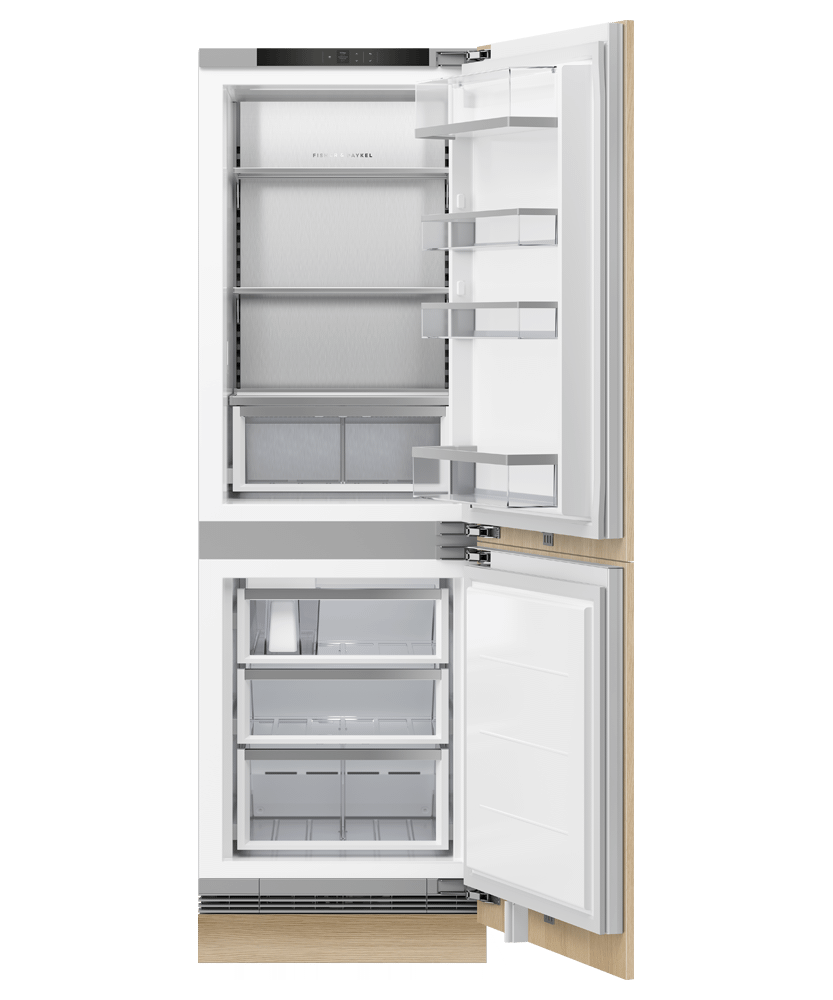 Fisher & Paykel RS2474BRU1 Integrated Refrigerator Freezer, 24", Ice & Water