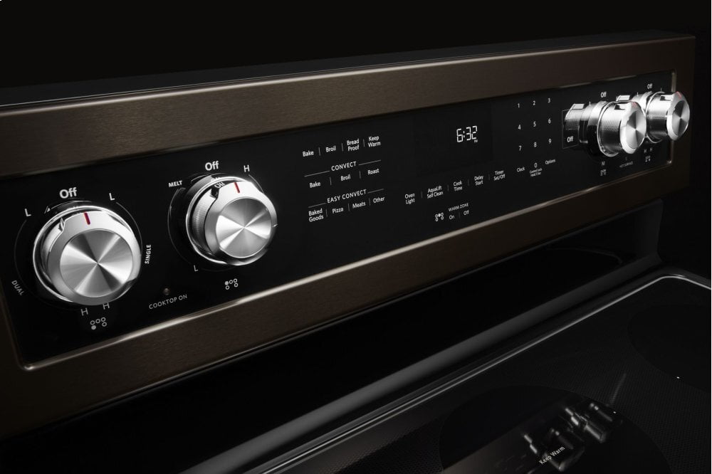 Kitchenaid KFEG500EBS 30-Inch 5-Element Electric Convection Range - Black Stainless Steel With Printshield™ Finish