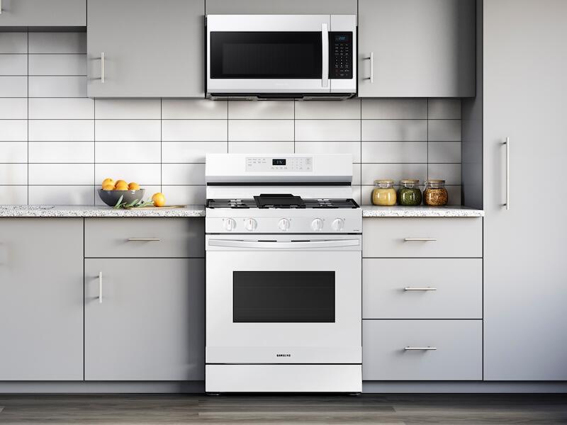 Samsung NX60A6511SW 6.0 Cu. Ft. Smart Freestanding Gas Range With Integrated Griddle In White
