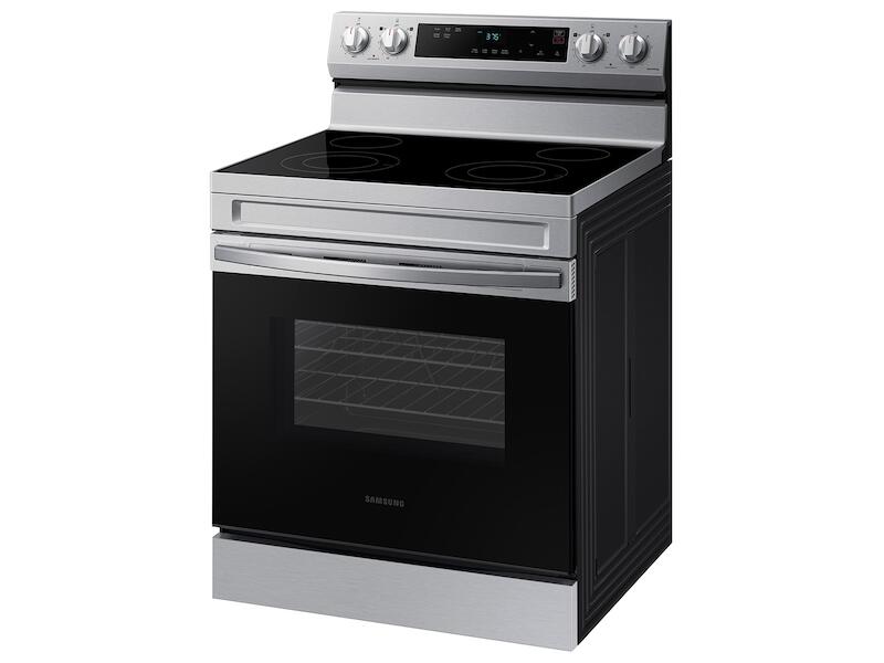 Samsung NE63A6111SS 6.3 Cu. Ft. Smart Freestanding Electric Range With Steam Clean In Stainless Steel