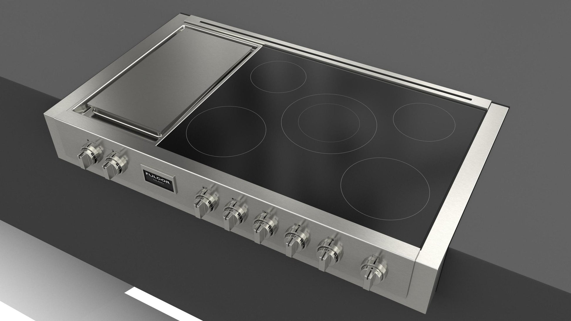 Fulgor Milano F6IRT485GS1 Sofia 48" Pro Induction Rangetop With Griddle