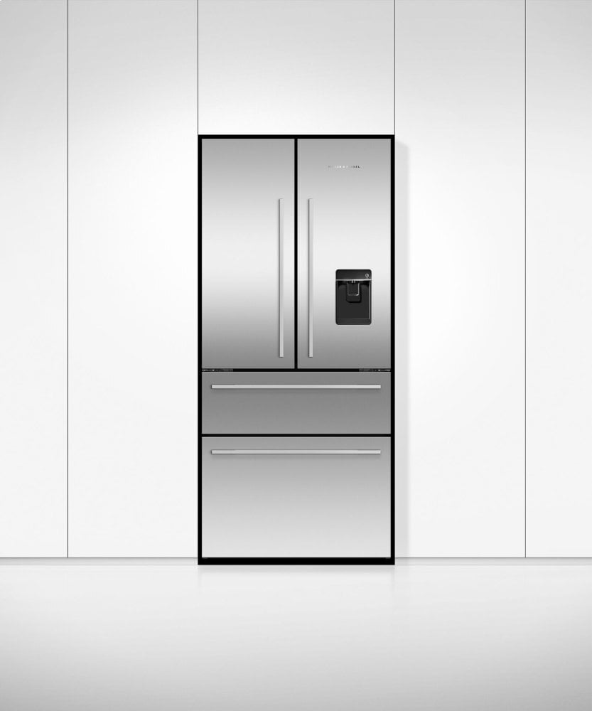 Fisher & Paykel RF172GDUX1 Freestanding French Door Refrigerator Freezer, 32", 16.9 Cu Ft, Ice & Water