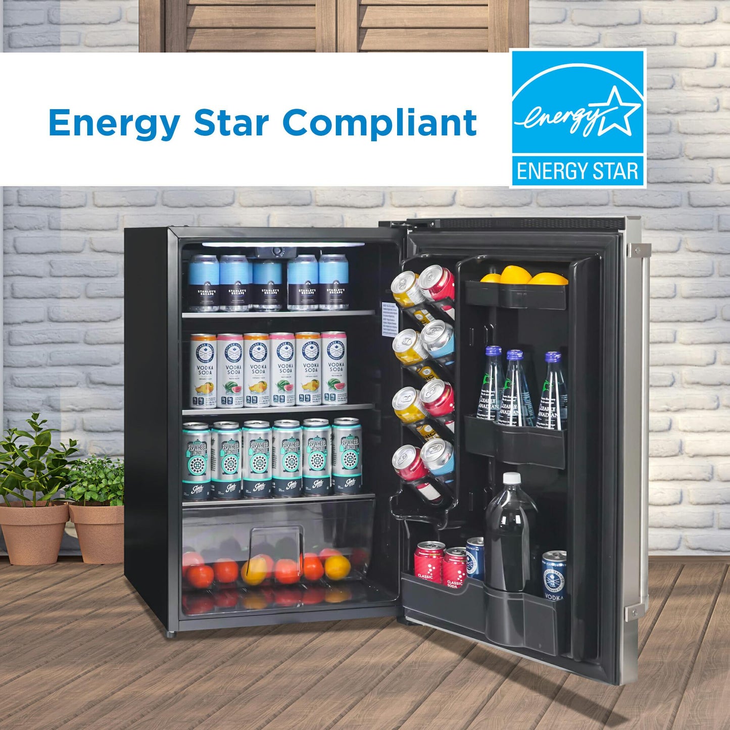 Danby DAR044A1SSO6 Danby 4.4 Cu. Ft. Outdoor Fridge In Stainless Steel