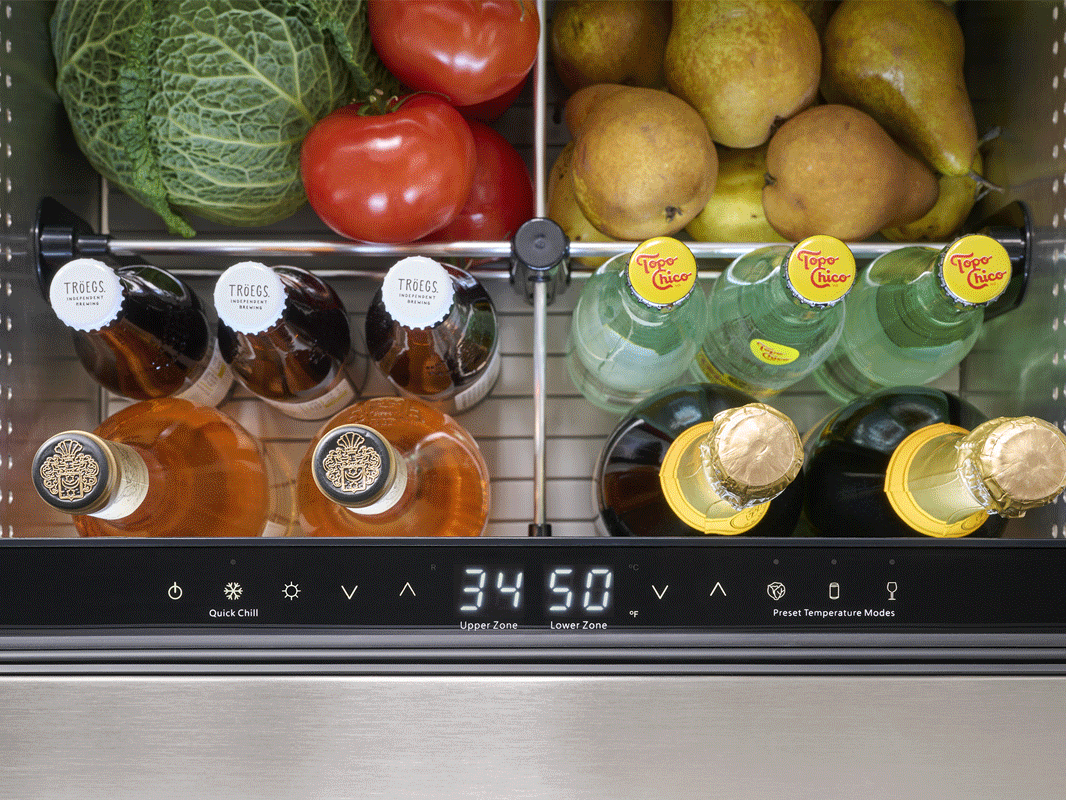 Zephyr PRRD24C2AS 24" Dual Zone Refrigerator Drawers