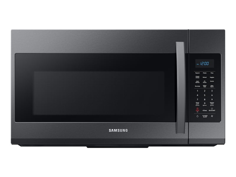 Samsung ME19R7041FG 1.9 Cu Ft Over The Range Microwave With Sensor Cooking In Black Stainless Steel
