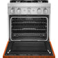 Kitchenaid KFGC500JSC Kitchenaid® 30'' Smart Commercial-Style Gas Range With 4 Burners - Scorched Orange