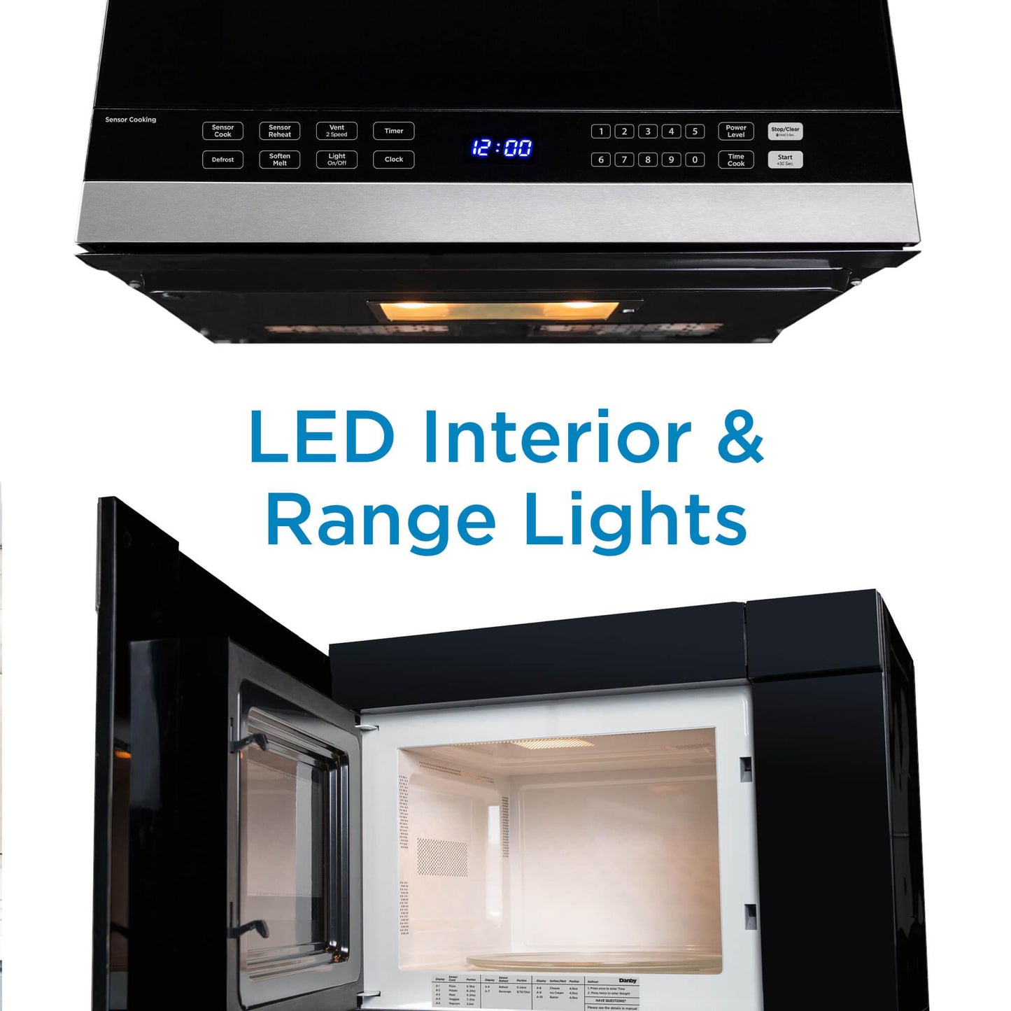 Danby DOM014401G1 Danby 1.4 Cu. Ft. Over The Range Microwave Oven In Stainless Steel