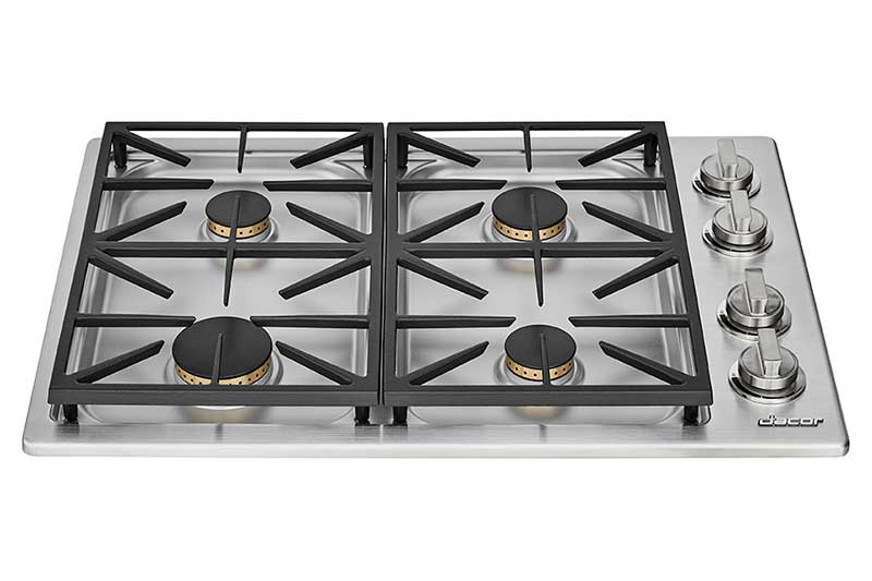 Dacor HDCT304GSLPH 30" Dual Gas Cooktop, Liquid Propane/High Altitude