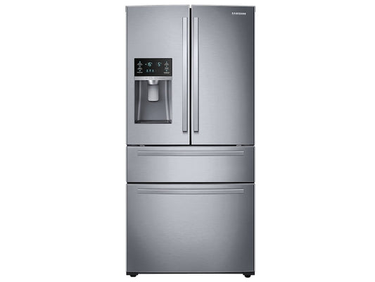Samsung RF25HMIDBSR 25 Cu. Ft. Large Capacity 4-Door French Door Refrigerator With External Water & Ice Dispenser In Stainless Steel