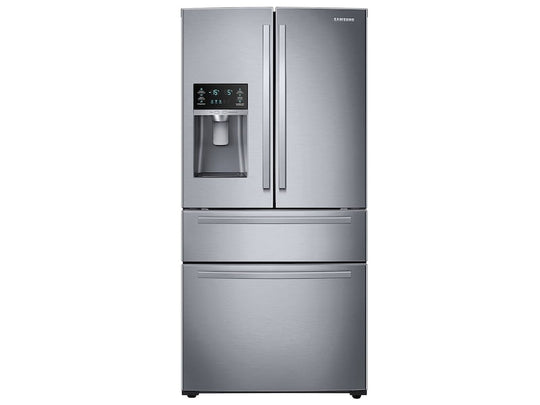 Samsung RF25HMIDBSR 25 Cu. Ft. Large Capacity 4-Door French Door Refrigerator With External Water & Ice Dispenser In Stainless Steel