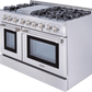 Thor Kitchen HRG4808ULP 48 Inch 6 Burner Professional Gas Range (Video Demo) - Liquid Propane