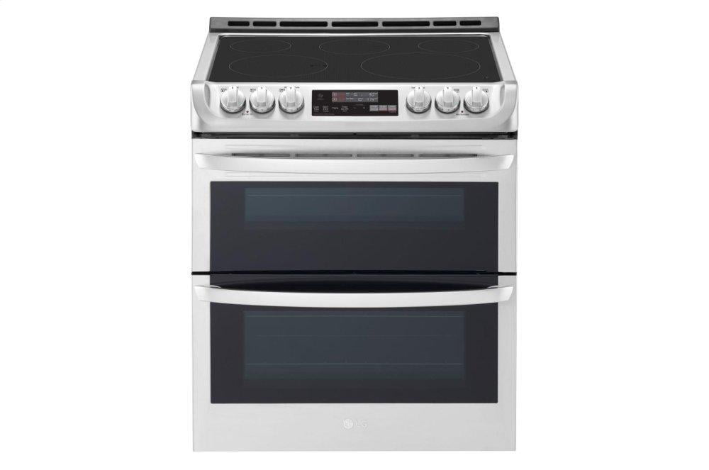 Lg LTE4815ST 7.3 Cu. Ft. Smart Wi-Fi Enabled Electric Double Oven Slide-In Range With Probake Convection® And Easyclean®