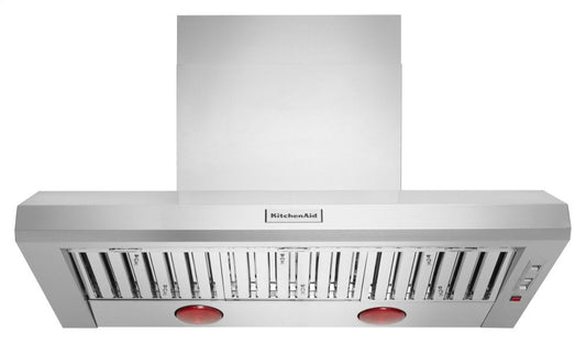 Kitchenaid KVWC958JSS 48'' 585-1170 Cfm Motor Class Commercial-Style Wall-Mount Canopy Range Hood - Stainless Steel