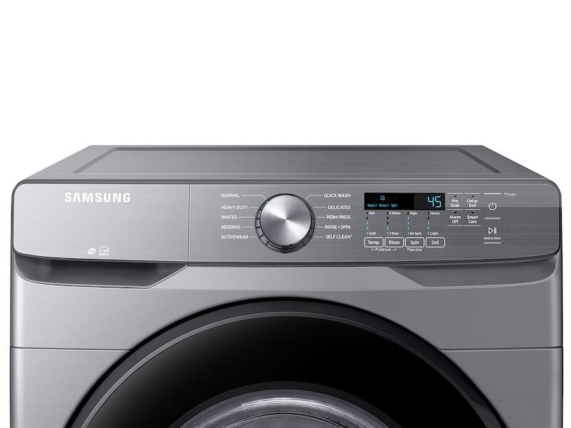 Samsung WF45T6000AP 4.5 Cu. Ft. Front Load Washer With Vibration Reduction Technology+ In Platinum