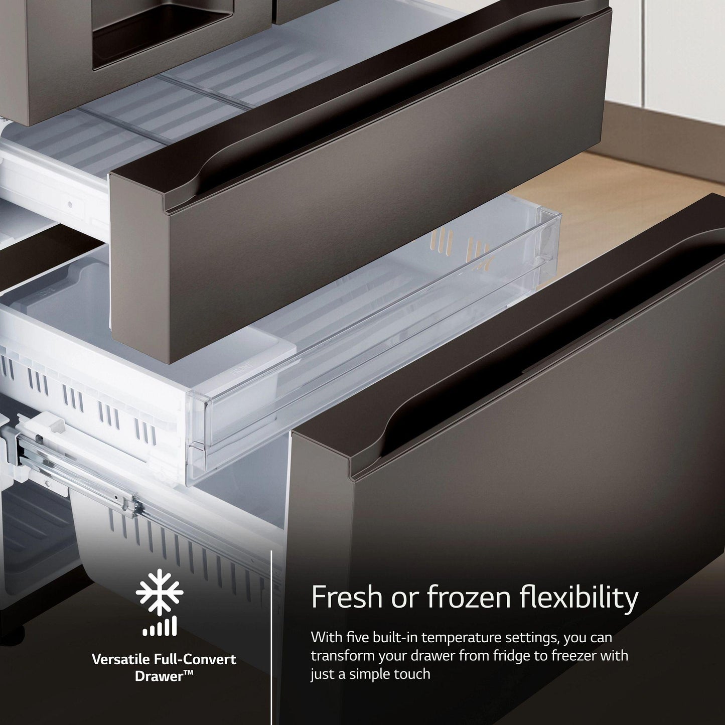 Lg LF29S8330D 29 Cu. Ft. Smart Standard-Depth Max™ 4-Door French Door Refrigerator With Full-Convert Drawer™