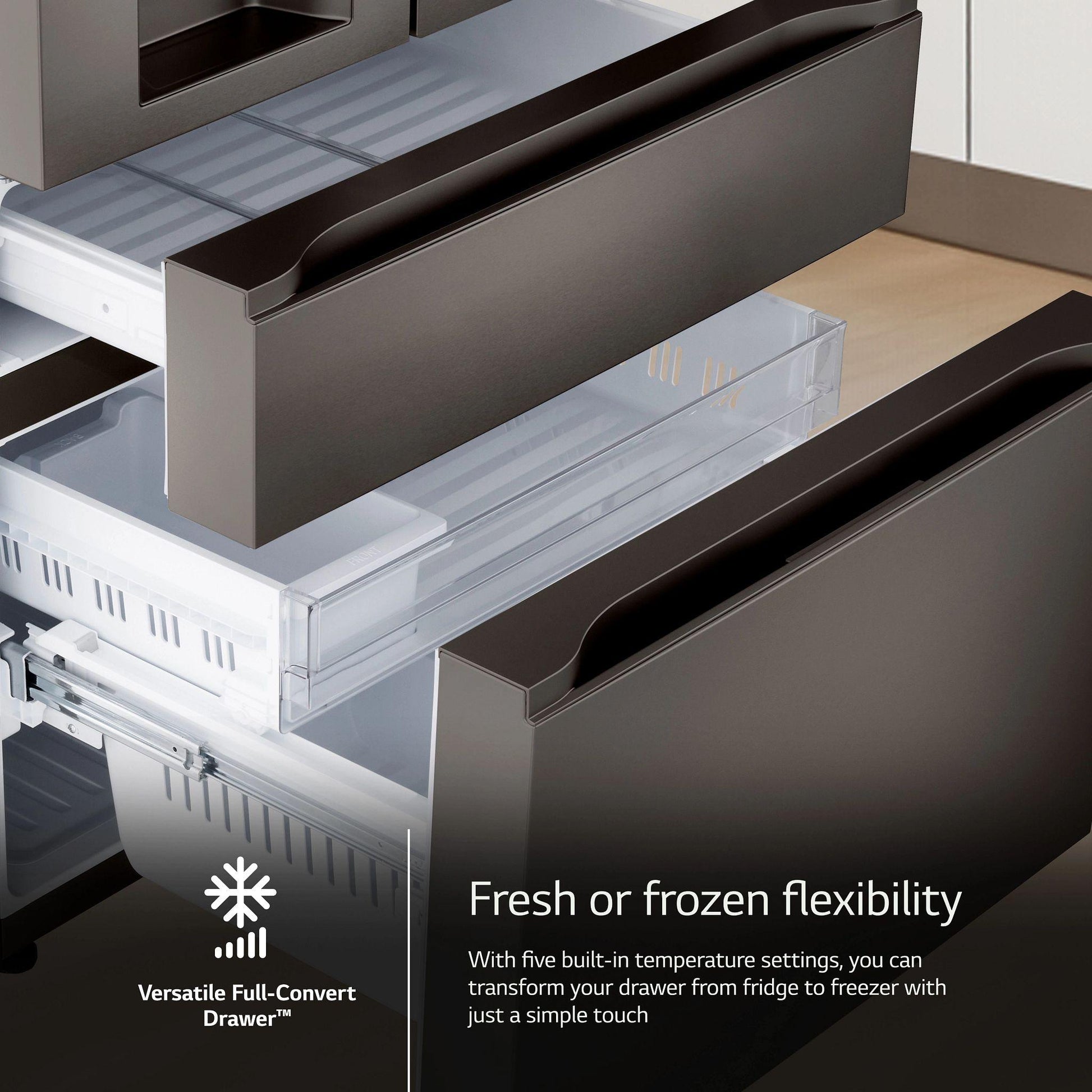 Lg LF29S8330D 29 Cu. Ft. Smart Standard-Depth Max™ 4-Door French Door Refrigerator With Full-Convert Drawer™