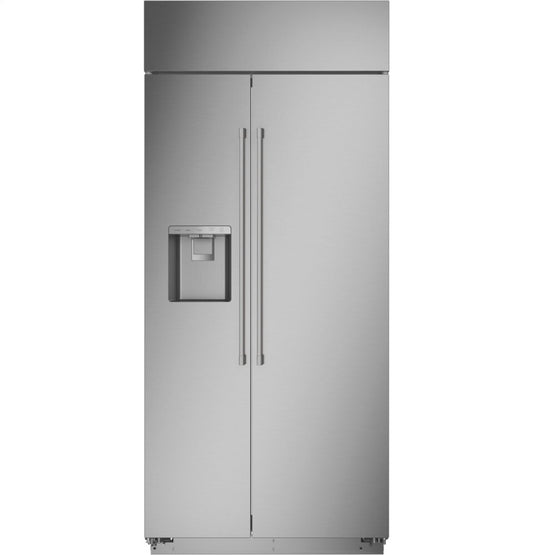Monogram ZISS360DNSS Monogram 36" Smart Built-In Side-By-Side Refrigerator With Dispenser
