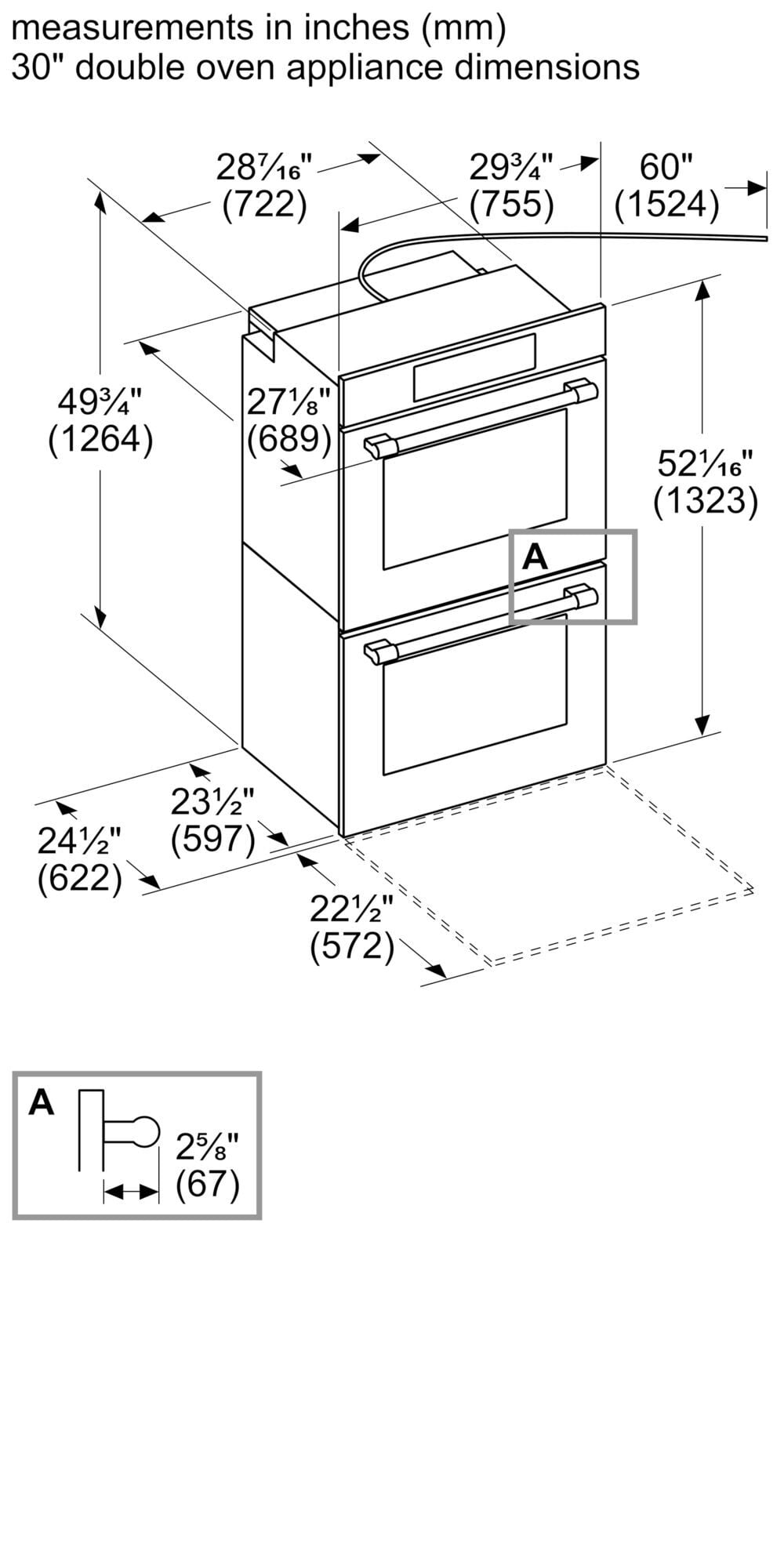Thermador ME302YP Double Wall Oven 30'' Professional Stainless Steel Me302Yp
